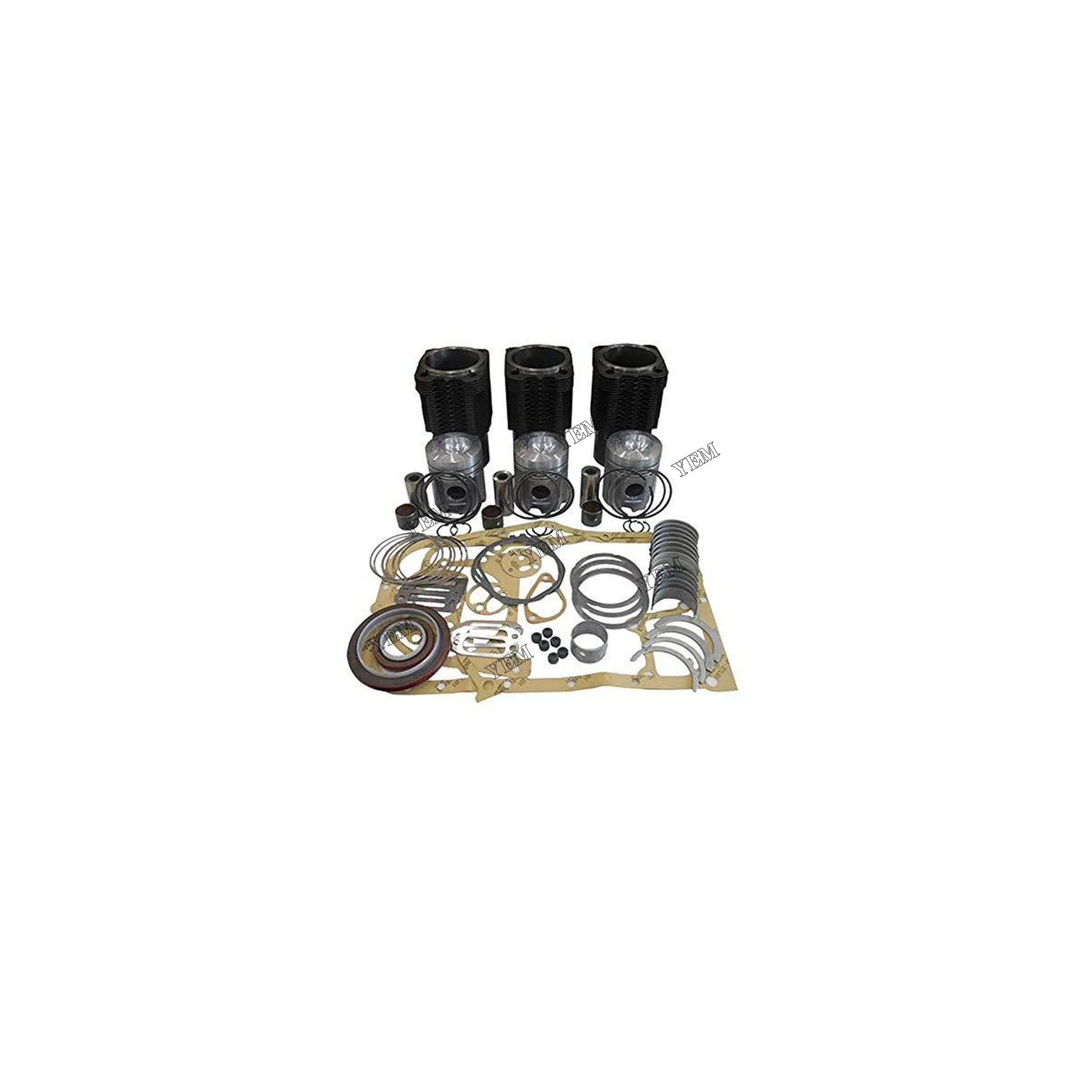 Engine Repair Kit STD 3 Cylinder Overhaul Rebuild Kit for Deutz F3L912 Engine Engine Replacement Parts