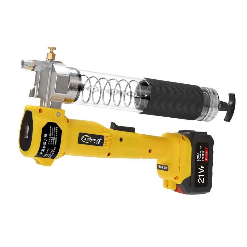 TEBAK Cordless Electric 21V Grease Lubrication Pump High Pressure Automatic Grease Gun Include Battery with Carrying Case