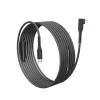 Negro 02 /5Gbps USB-C a USB C en ángulo recto con 2 repetidores