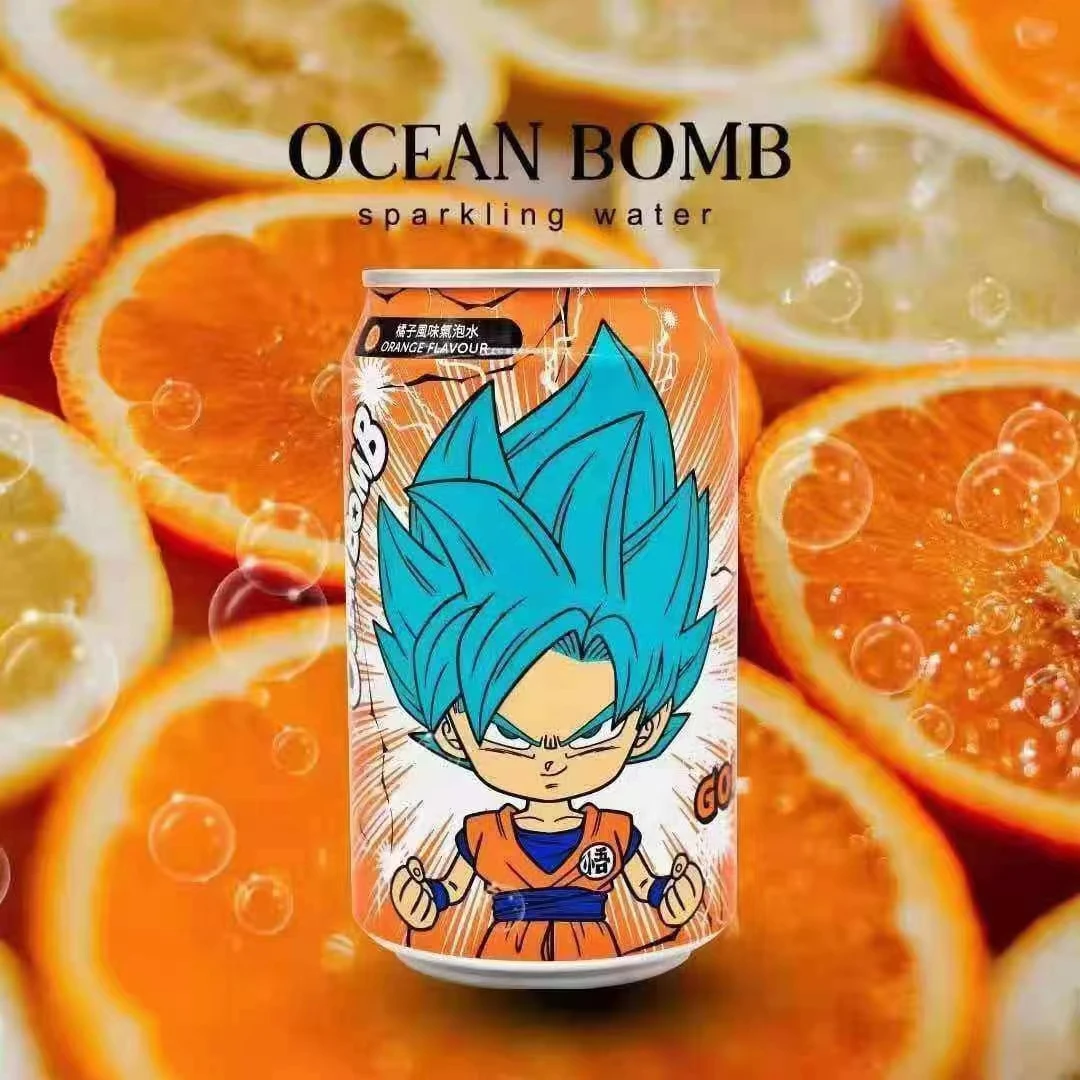 ドラゴンボール マンダリンオレンジ330ml 炭酸飲料 24缶パック