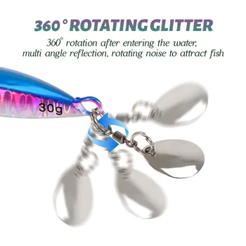 Cross-Border Xiaodoudou Artificial Hard Bait Lure Mini Metal Jig Long-Cast 20g-60g Sea Boat Freshwater Bass Snakehead Imitation – Metal Jig – view 5