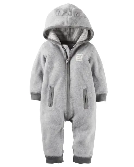 Зимняя одежда для малышей, оптовая продажа, теплая детская одежда для сна, комбинезон