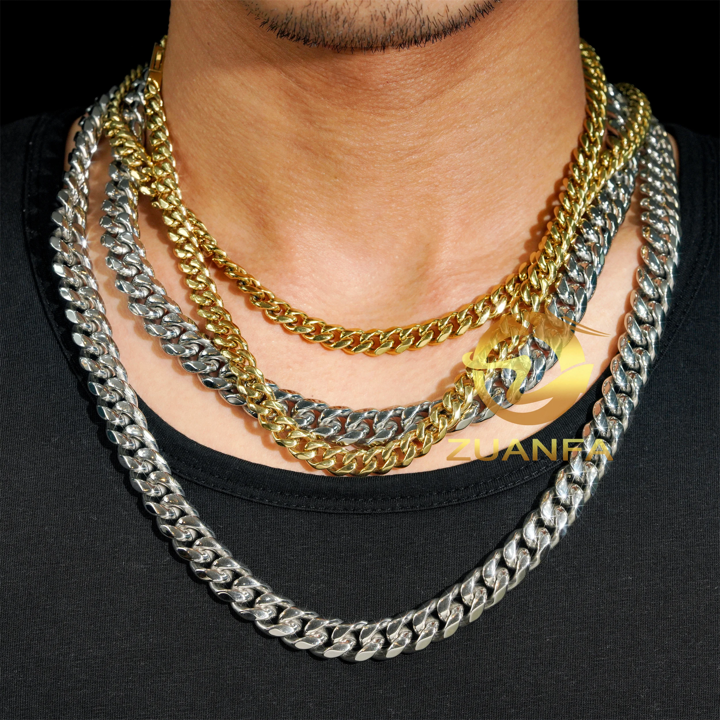 Gold Plated Stainless deals Steel 8mm Chain Necklace