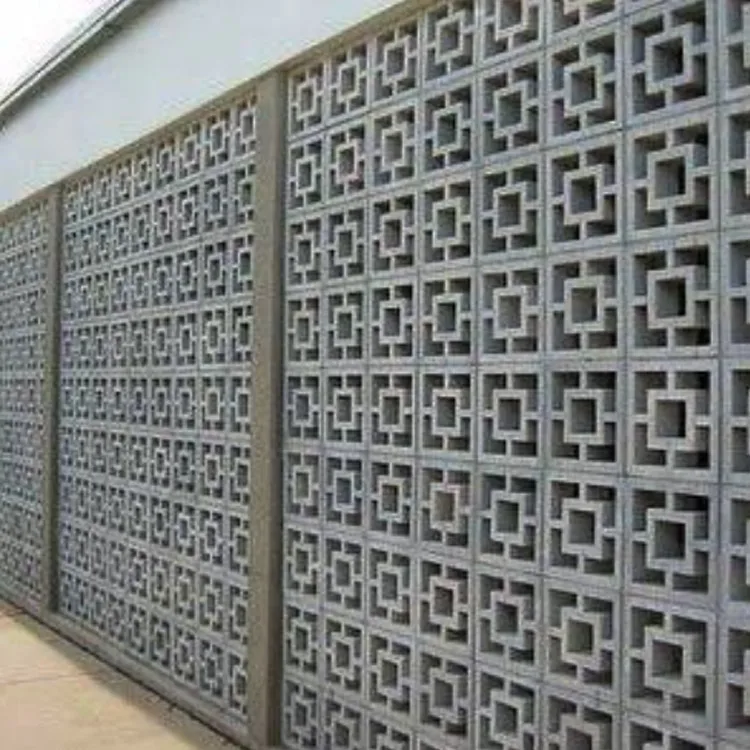 3D Concrete Block Interlocking Plastic Mold for Garden Wall Decoration