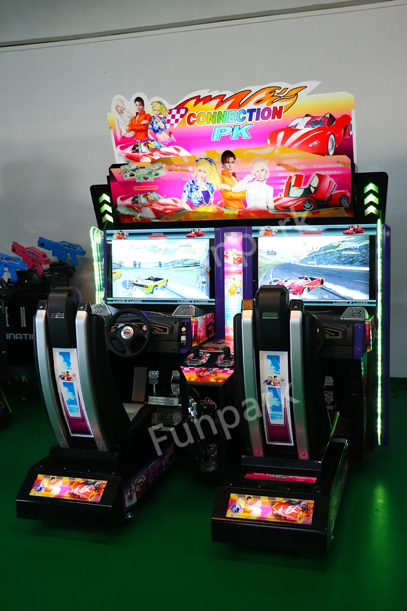 Funpark Indoor Gaming Center Car Racing Two Player Arcade Game Machine Amusement Park Equipment Simulator Games Racing details