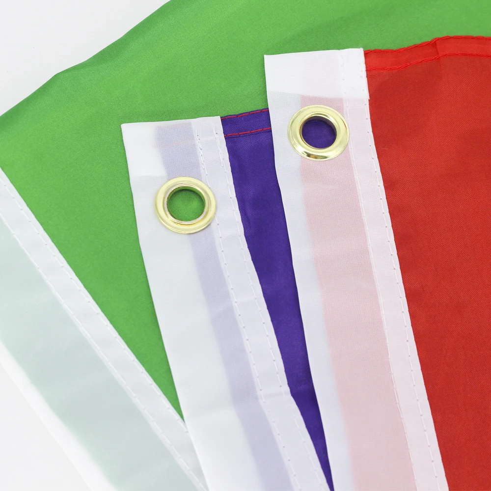 Yootiko Set Bandiera Pride LGBTQ+: 1 Bandiera Arcobaleno 150x90 Cm, 12 Bandierine E 55 Adesivi Per Esprimere Il Tuo Orgoglio