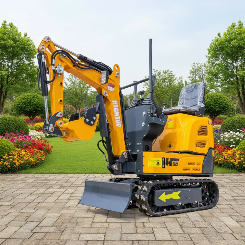 Kinesisk CE EURO5 EPA-motor, ny mini grävskovel på spårfordon, tillverkare av grävmaskiner, 0,6 ton mini-grävmaskin