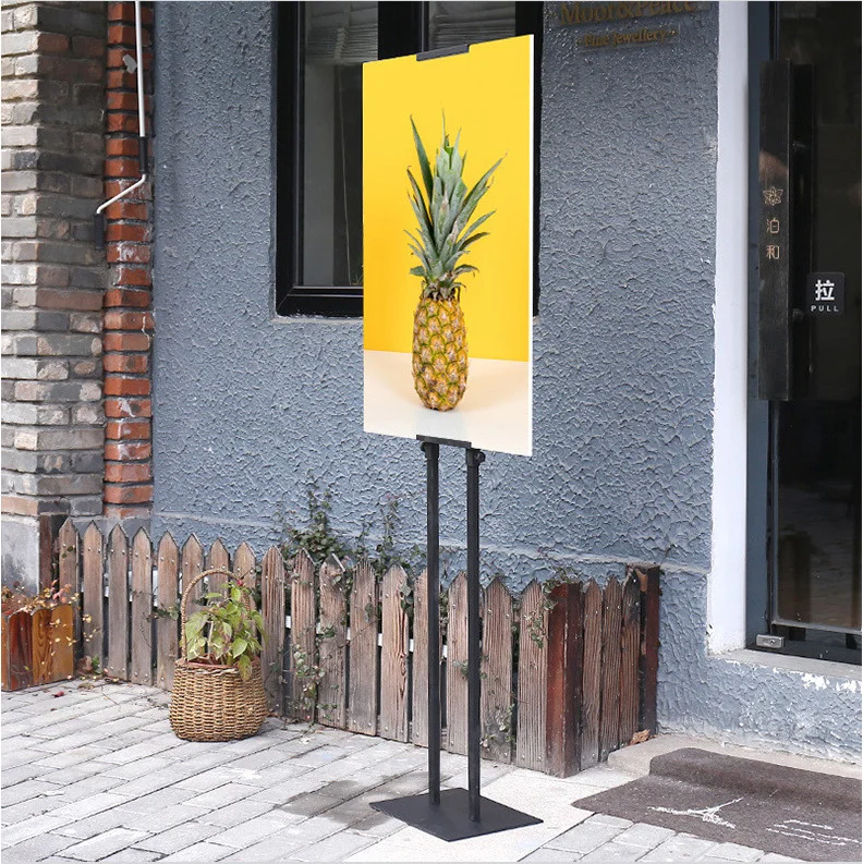 Wholesale base metal trade show adjustable sign holder poster stand for business and advertising