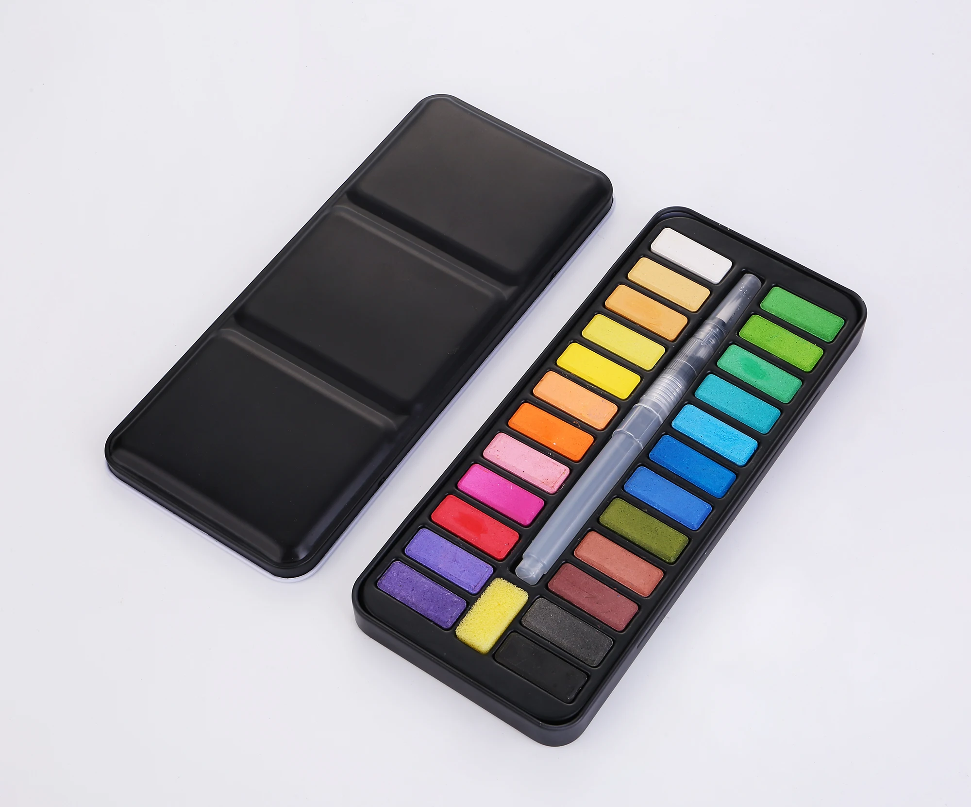 Профессиональное производство, Новое поступление, яркая палитра, Пользовательский ярлык, набор ручек для акварели