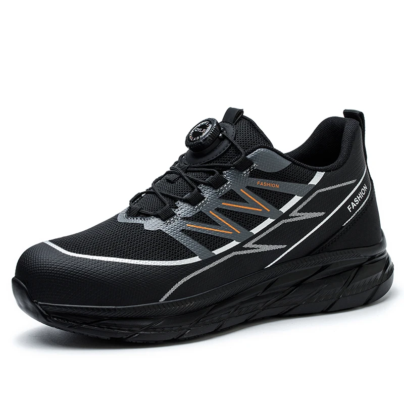 CHITED Men's Anti-Smash Steel Toe Safety Shoes for All Seasons