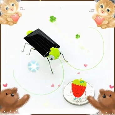 mini solar grasshopper /solar toy/educational toy for kids