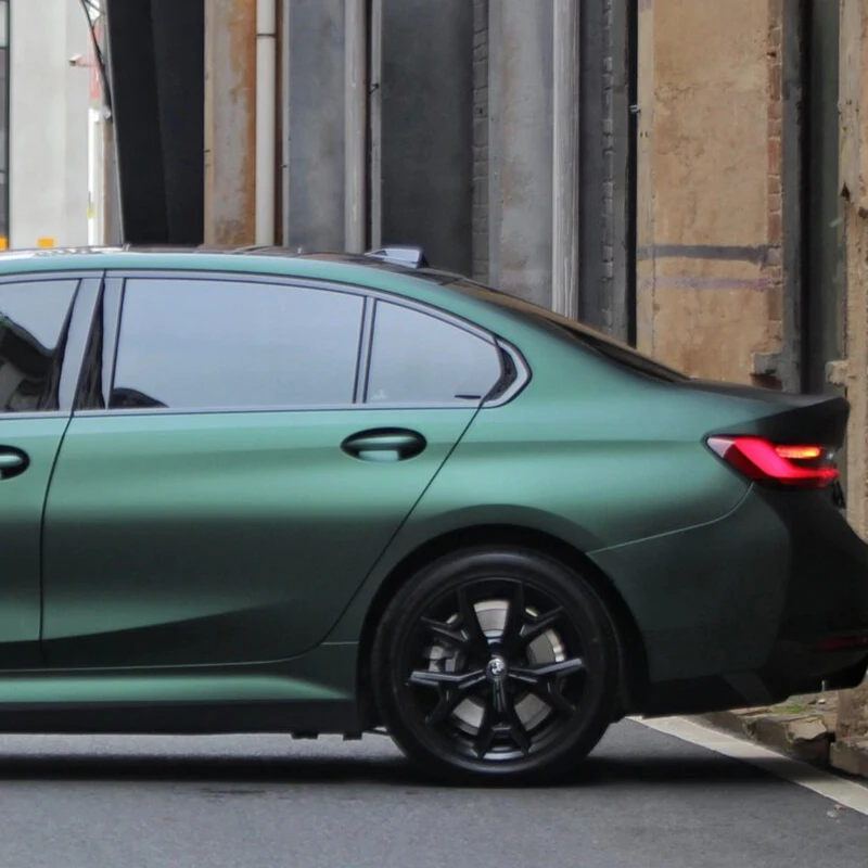 Auto Paint Color Change Film 1.52*18 M Adhesive Vinyl Sticker Wrap Vinyl Super Matte Dark Green for Car Body