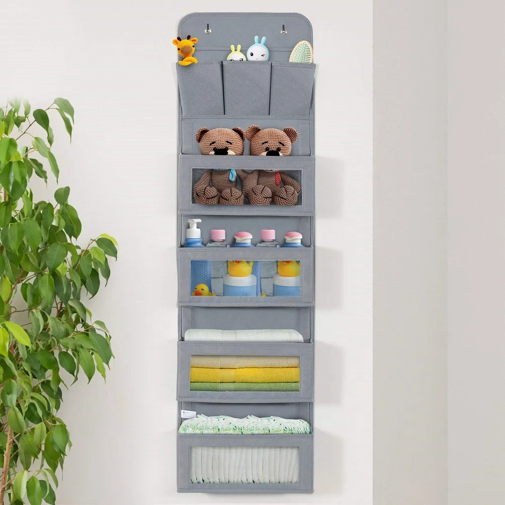 Fabric Baby Nursery Hanging Organizers for Over The Door Storage