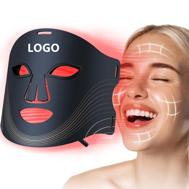 4 Colors Silicone LED Light Therapy Beauty Mask NIR Near Infrared