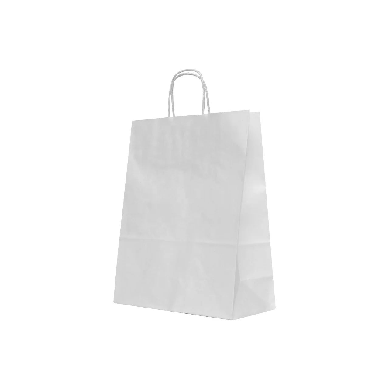 Custom White Paper Shopping Bags (Printed) Online at Best Prices