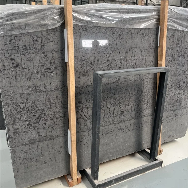 ألواح رخامية رمادية داكنة للبيع بالجملة ومبيعات مباشرة من المصنع، تُستخدم في تزيين الجدران والأرضيات في الفنادق والمنازل