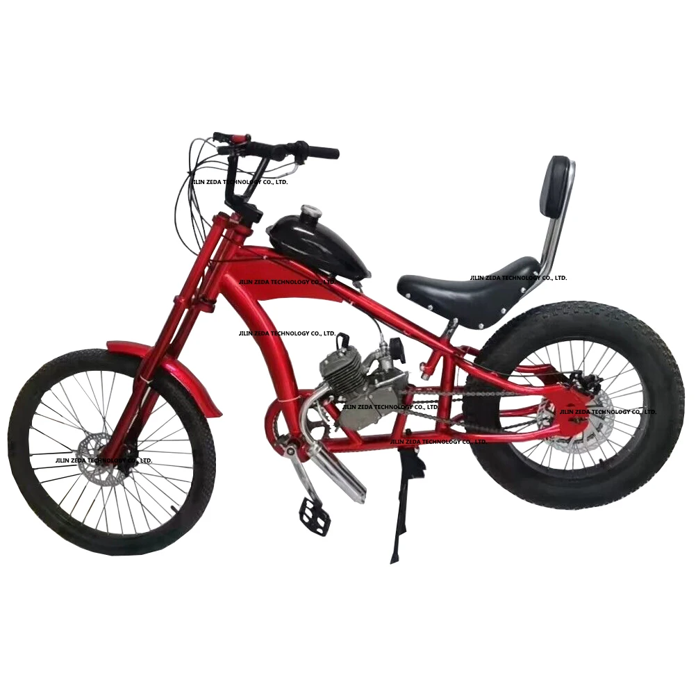 Fr 2-Takt 80cc 50cc 100cc Motor Haley 24-Zoll Scheibenbremse Magefertigte  Benzin-Roller Motorrad Chopper Bike/Fahrrad| Alibaba.com