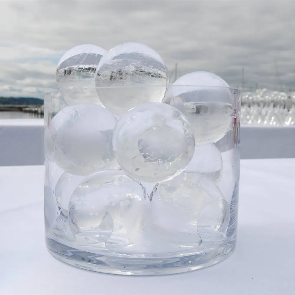 2.5 Inch Large Premium Ice Sphere Maker Jumbo Crystal Clear Ice Ball