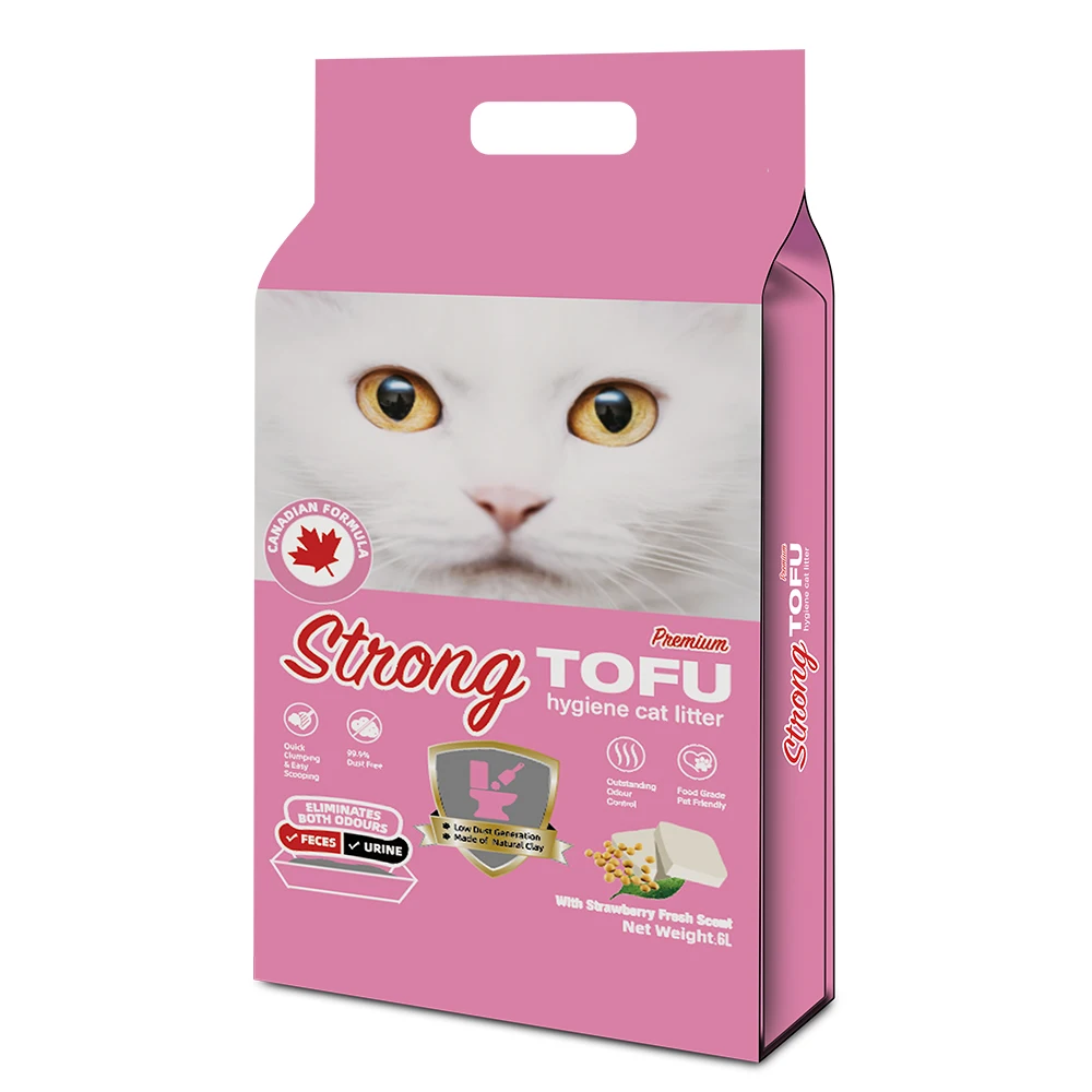 Wholesale Strong Tofu Cat Toilet Sand Premium Natural Tofu Cat Sand