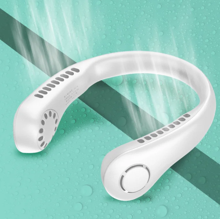 Lazy Portable Mini Fan No Leaf Usb Mini Mute Electric Neckband Fan 3 Speed Hanging Neck Fan