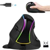 2.4G Wireless Mouse  Ergonomic Optical Mice Rechargeable Vertical Mouse for Laptop Desktop PC Removable Palm Rest Thumb Buttons