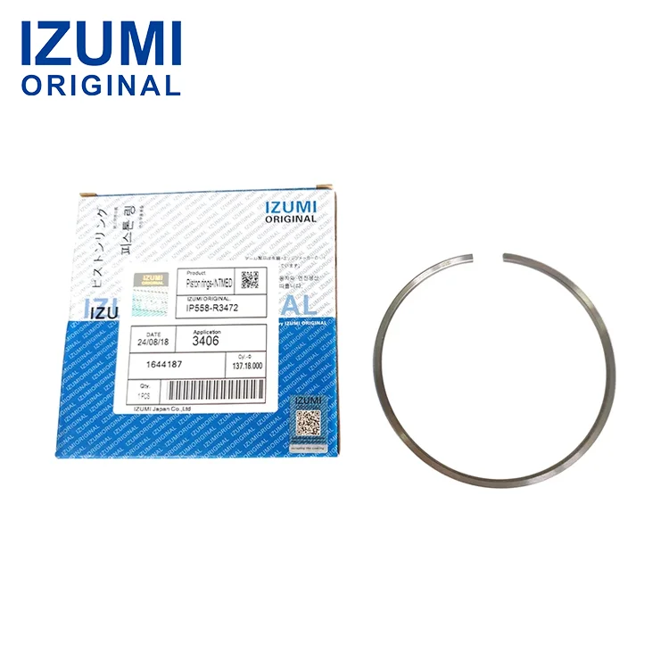 IZUMI ORIGINAL 137,20 mm STD stempelringe-sæt, der passer til Caterpillar 8N0822, 3406, 3408, 3412