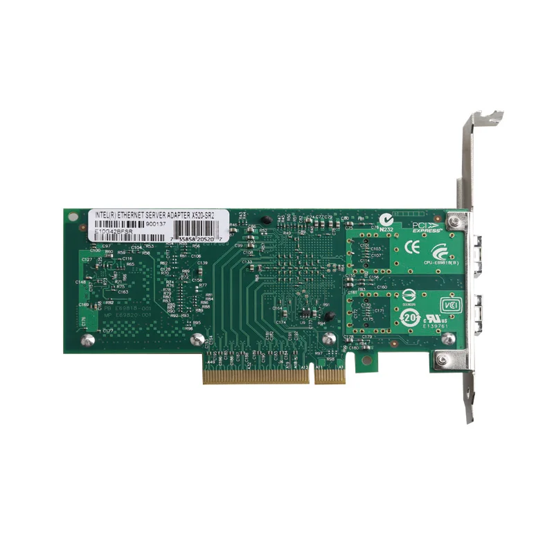Intel 82599 X520 DA2 10G Dual Port E10G42BTDABLK 2x SFP Fiber