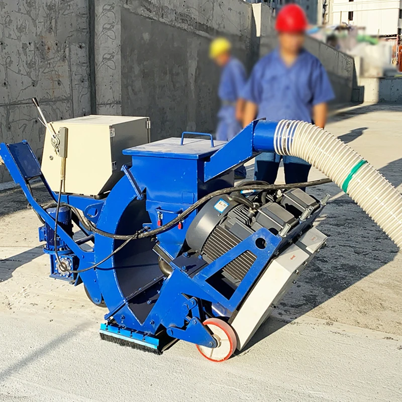 Factory Price Hand Pushed Automatic Concrete Surface Epoxy Floor Steel Plate Mobile Sand Polishing Road Shot Blasting Machine