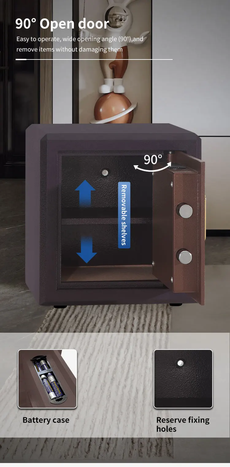 CEQSAFE China Manufacturer Safety Classical Design Strong Electronic Digital Fireproof Safe Box details