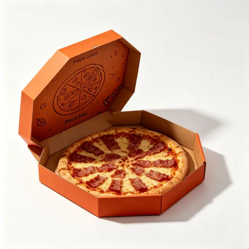 Großhandels-Pizzakarton-Snacks, Pizzascheiben-Verpackungskarton, Wellpappen-Pizzaverpackungskarton