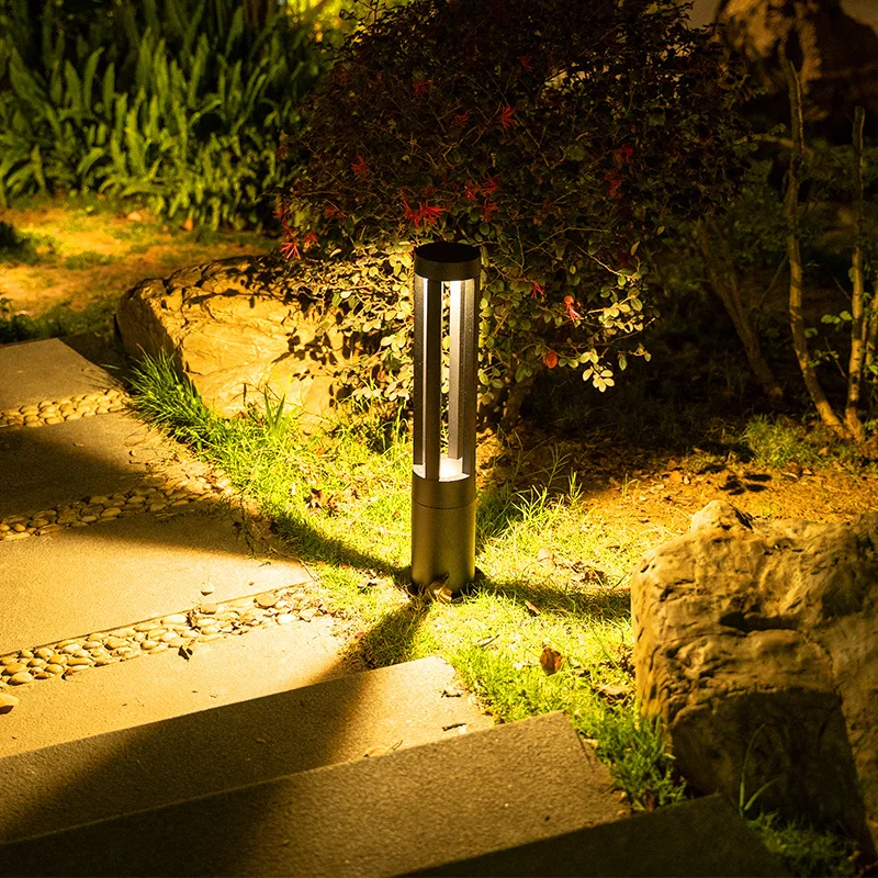 2021 New Design Round Shape 4 Beam Angle Led Outdoor Bollard Light