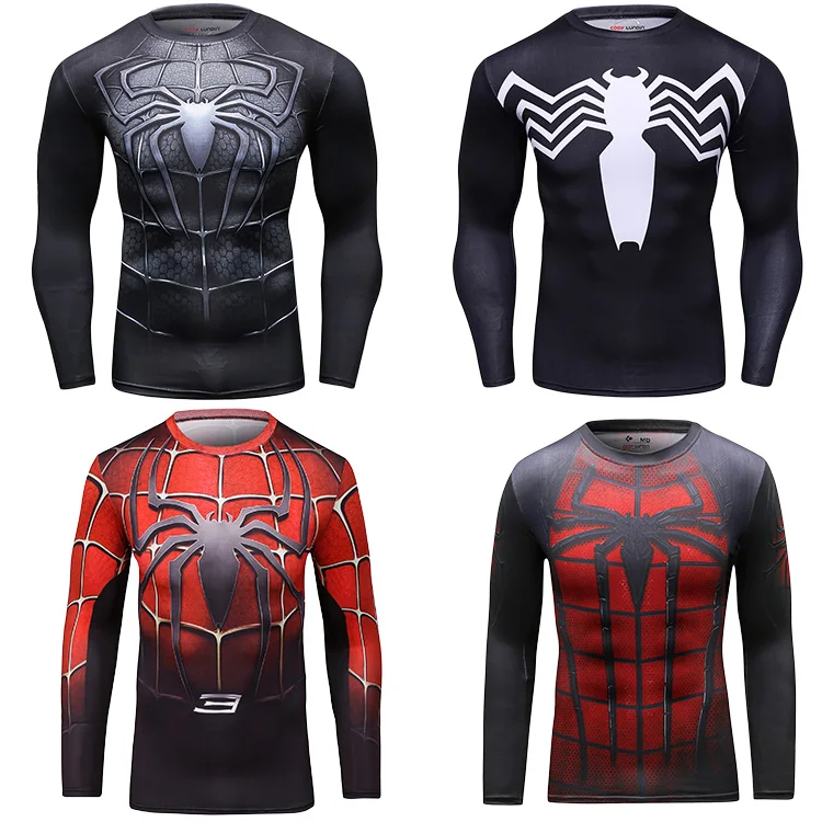 Productos de Camiseta De Compresión Hombre Araña al por mayor a precios de  fábrica de fabricantes en China, India, Corea del Sur, etc.