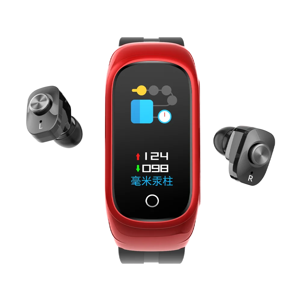 N8 Newest Arrival 2 in 1 Wireless Reloj Smart Watch with Earbuds Headset Smart Bracelet Tws Earphones Smartwatch Earbuds