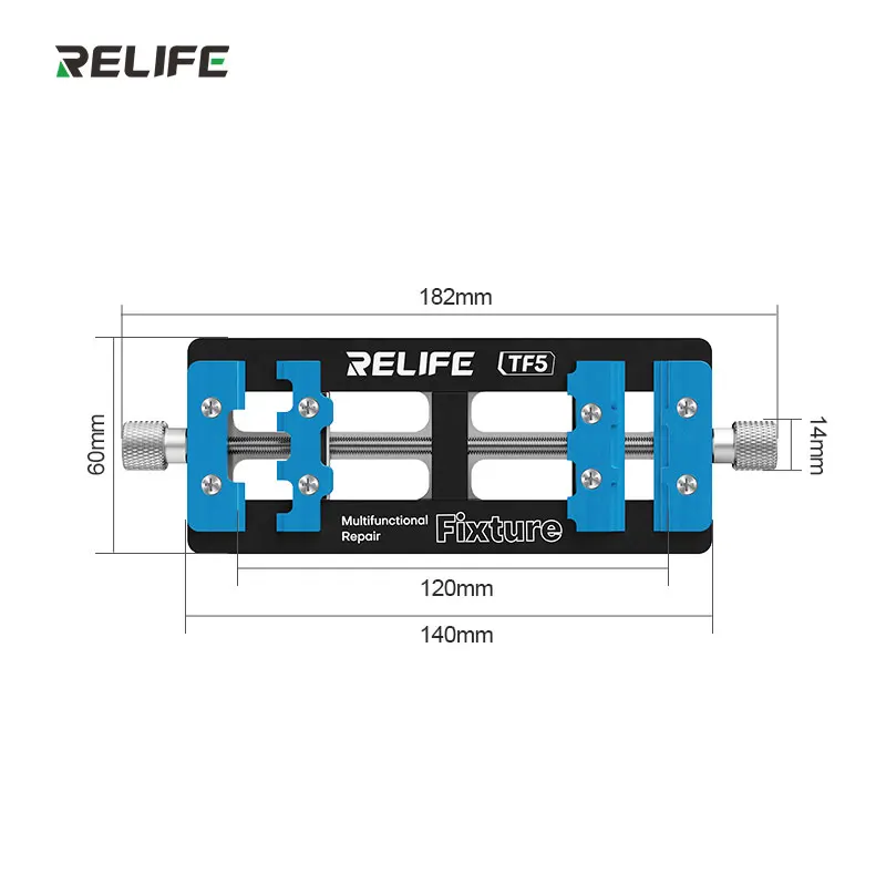 RELIFE TF5 Multifunctional Repair Fixture 500℃ Heat Resistant PCB Clamp for Motherboard CPU Chip Soldering Phone Repair