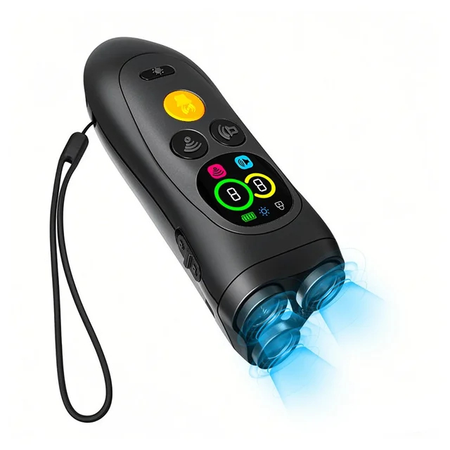 Three-Head Ultrasonic Portable Dog Training Device New Cross-Border Anti-Barking Dog Repeller Effective Bark Control Plastic