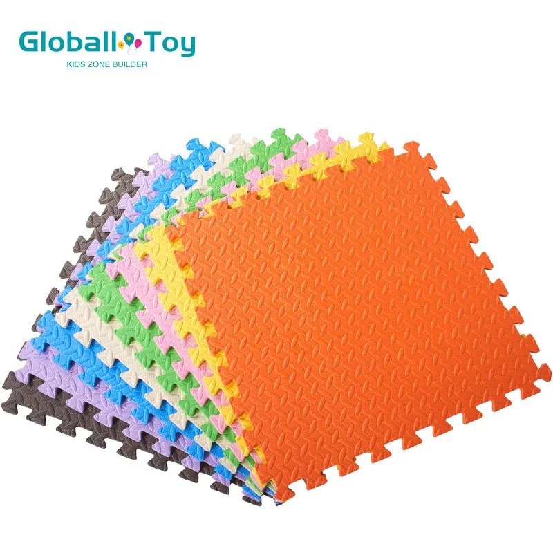 Double color 100*100cm indoor playground accessories 2cm thickness EVA floor mat family baby floormat