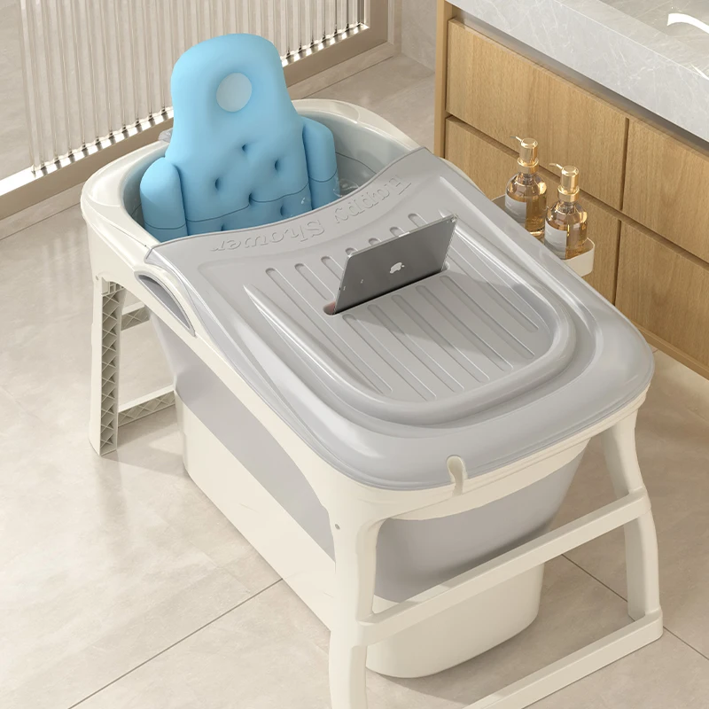 Wannuo Fashion portable folding bathtub plastic bathtub adult with cover and tablet card slot