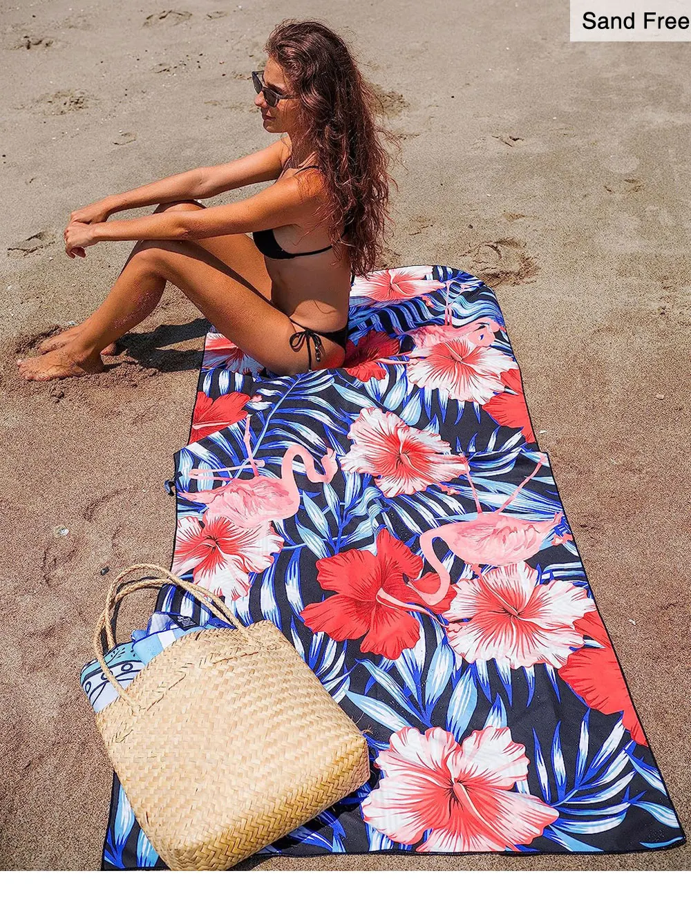 Custom Logo Oversized Recycled Microfiber Sandlesss Swimming Dry