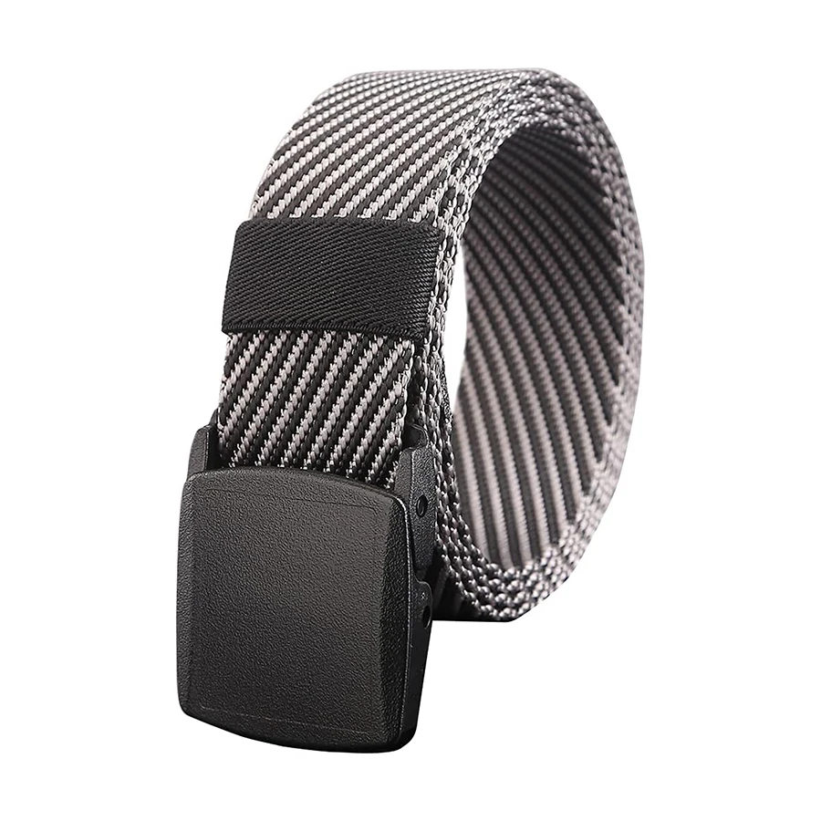 Hot Selling Adjustable Training Men Web Casual Belt with Plastic Buckle Nylon Canvas Strap Adjustable Tactical Belts
