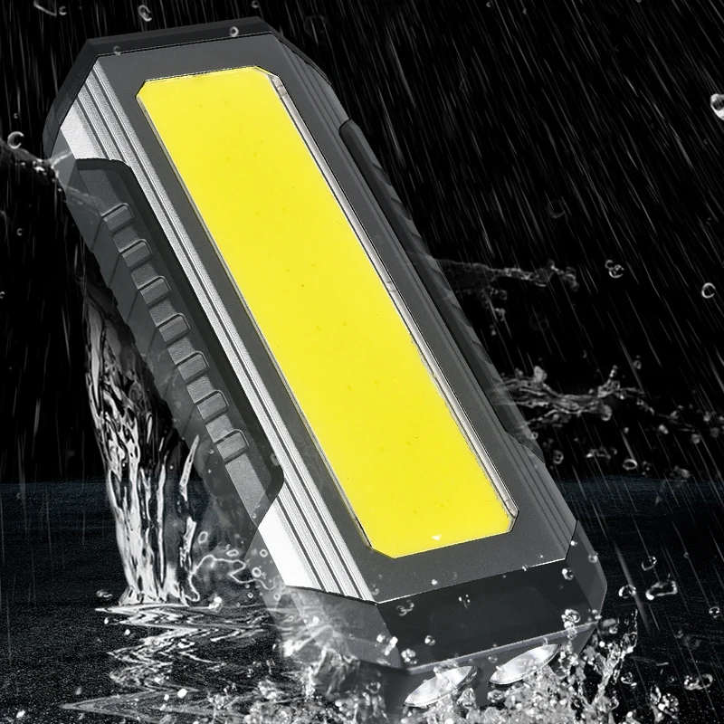 Multifunctional LED Work Light COB Foldable Portable Inspection Light USB Charging with Magnet for Outdoor Camping
