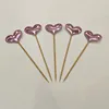 corazón rosa brillante