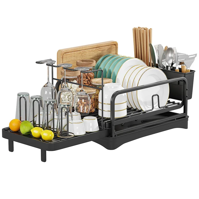 Ownswing Kitchen Drainer Dish Rack Home Removable Retractable Utensil ...