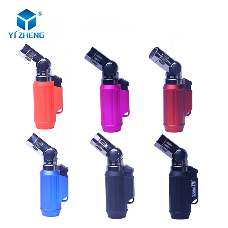 Flame Nozzle 180 Degrees Freely Adjusted Wholesale Flame Jet Cigar Butane Gas Torch Lighter Smoking Accessories