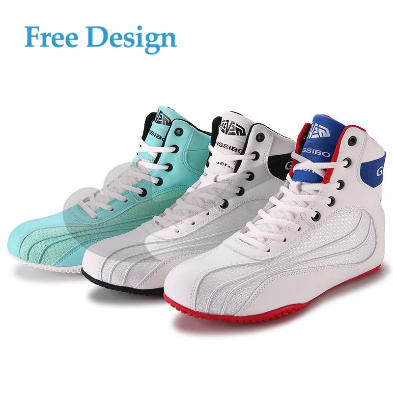 Оптовая продажа, профессиональная боксерская обувь для борьбы, тренировочные ботинки, спортивные кроссовки