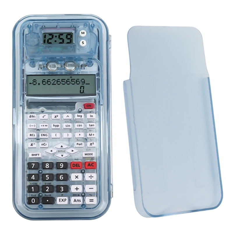 Multifunctional School Electronic Scientific Calculator Set Time Plastic Student’s Mathematical Calculator