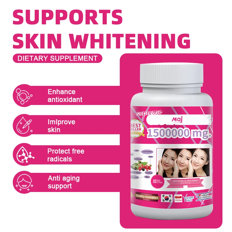 Premium Beauty Capsules with Glutathione 1500000 mg & Collagen