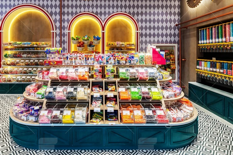 Factory Price Candy Display For Retail Gummy Candy Display Shelves