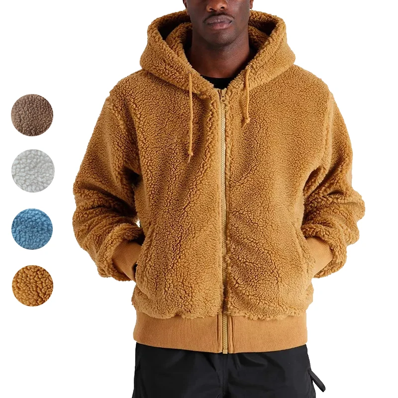 Source Big and Tall Clothing Winter Custom Men Fluffy Hoodie