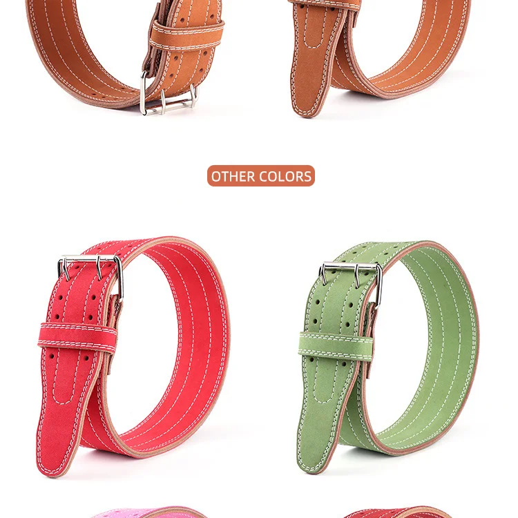 Colourful Cowhide Weight-lifting Belt