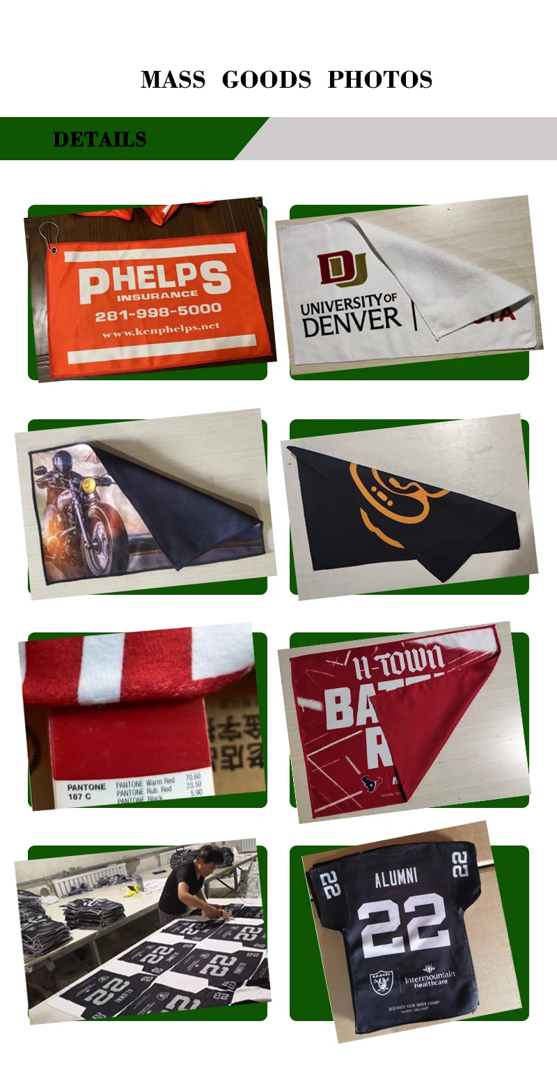 Custom Logo Printed Personalized Microfiber Custom Gym Rally Towel